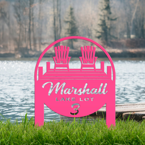 Lake Lot Yard Sign-Lake Lot Number Yard Stake-Lake Lot -Lake Lot Address- Address for Lake Lot