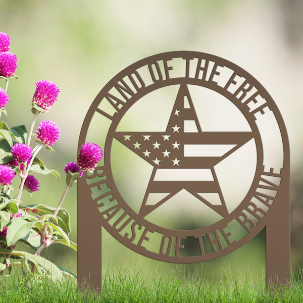 Patriotic American Star Garden Flag, Patriotic Garden Flag Yard Decor , Patriotic Gift, Memorial Gift, America Lover, Gravesite Decor, Garden Flag for The Flower Bed