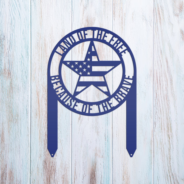 Patriotic American Star Garden Flag, Patriotic Garden Flag Yard Decor , Patriotic Gift, Memorial Gift, America Lover, Gravesite Decor, Garden Flag for The Flower Bed