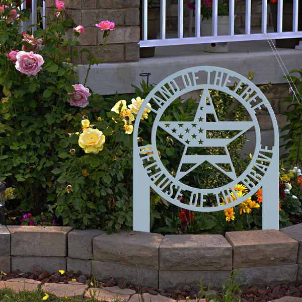 Patriotic American Star Garden Flag, Patriotic Garden Flag Yard Decor , Patriotic Gift, Memorial Gift, America Lover, Gravesite Decor, Garden Flag for The Flower Bed