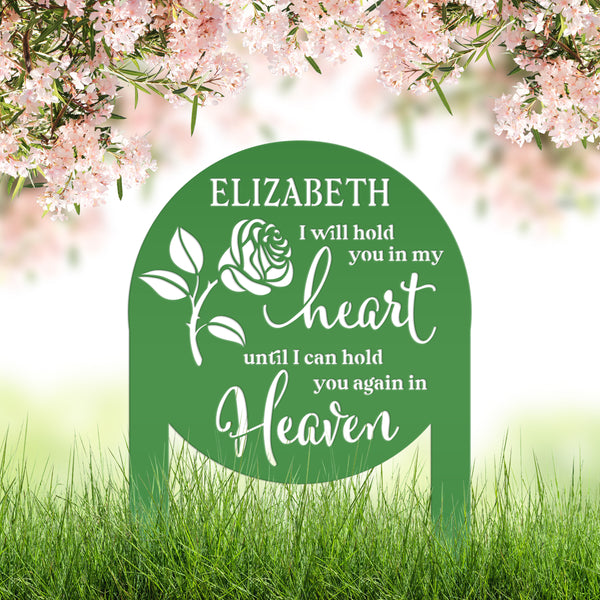 Memorial Sign, Custom Metal Yard Stake for Memory Dedication Garden, Honor a loved one, special friend, or pet with a personalized tribute