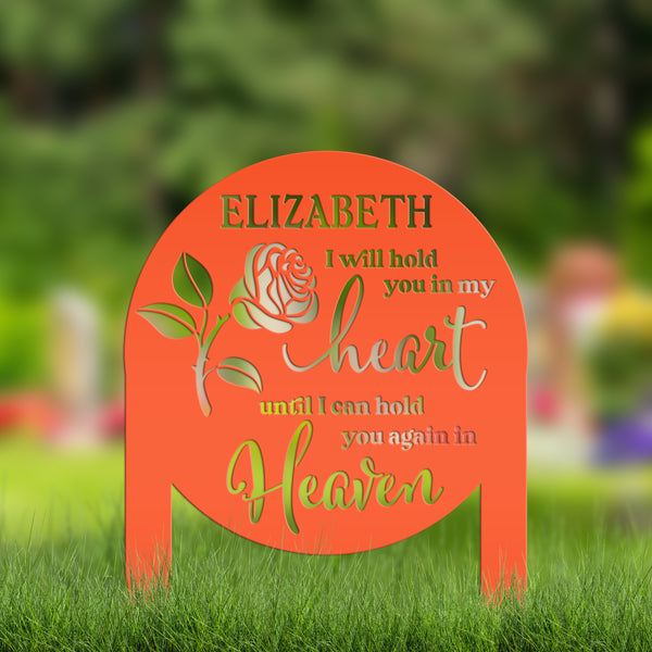 Memorial Sign, Custom Metal Yard Stake for Memory Dedication Garden, Honor a loved one, special friend, or pet with a personalized tribute