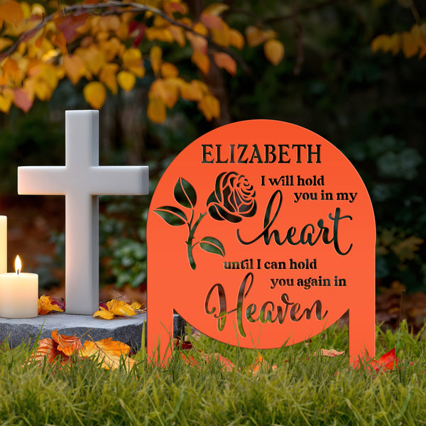 Memorial Sign, Custom Metal Yard Stake for Memory Dedication Garden, Honor a loved one, special friend, or pet with a personalized tribute