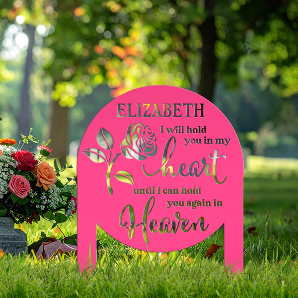 Memorial Sign, Custom Metal Yard Stake for Memory Dedication Garden, Honor a loved one, special friend, or pet with a personalized tribute