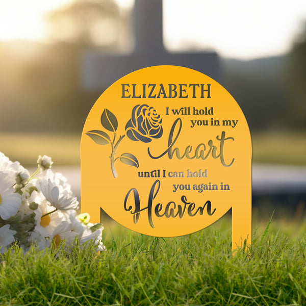 Memorial Sign, Custom Metal Yard Stake for Memory Dedication Garden, Honor a loved one, special friend, or pet with a personalized tribute