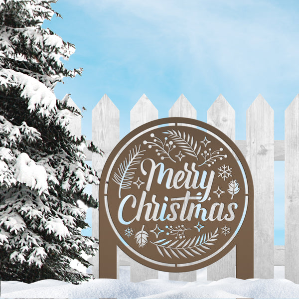 Outdoor Christmas Decor - Merry Christmas Yard Sign -  Holiday Decor