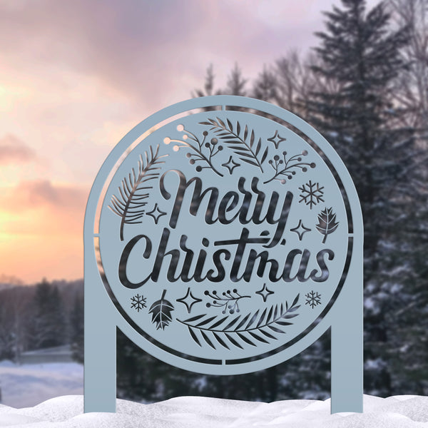 Outdoor Christmas Decor - Merry Christmas Yard Sign -  Holiday Decor