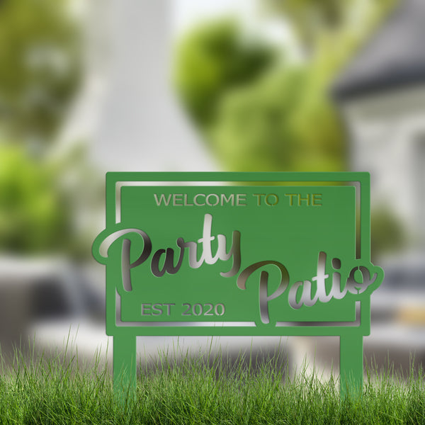 Custom Metal Sign for Home or Business, Pool Deck or Patio Sign, Fun Gift Idea, Outdoor Decor, Personalized Yard Stake, Customized Lawn Art