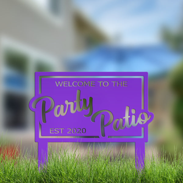 Custom Metal Sign for Home or Business, Pool Deck or Patio Sign, Fun Gift Idea, Outdoor Decor, Personalized Yard Stake, Customized Lawn Art