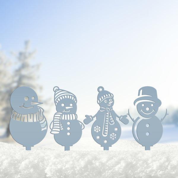 Assorted Winter Snowman Christmas/Holiday Yard Stakes