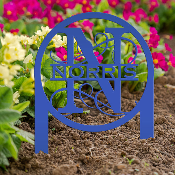 Personalized Monogram and Address Yard Stake Metal Sign, Housewarming Gift For New Homeowners Closing Gift