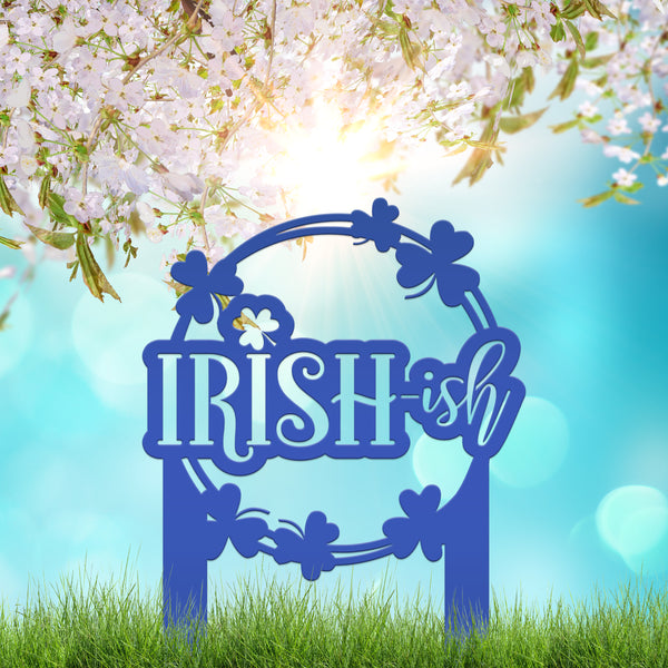 Outdoor Irish Metal Yard Stake - St. Patrick's Day Decor - Irish Decor-St. Patty's Decor Ideas