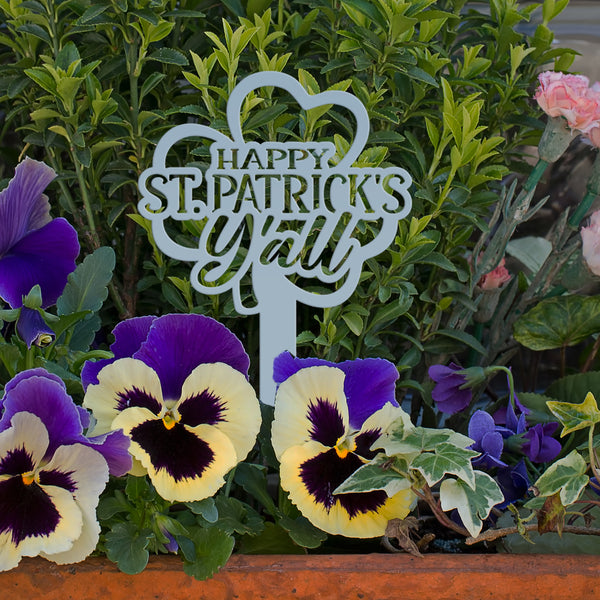 Metal St. Patrick Yard Stake - Outdoor St. Patrick's Day Decor-St . Patty's Day Outdoor Decor