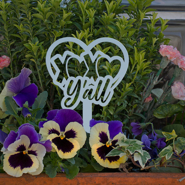 Outdoor Love Heart Metal Yard Stake - Valentine Decor-Valentines Day Yard Decor -Outdoor Flowerbed Ornaments