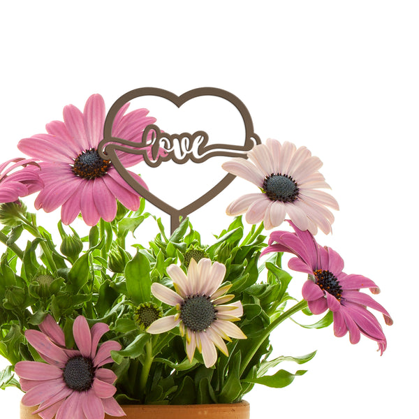Outdoor Love Metal Yard Stake - Outdoor-Flower Bed  Valentine Decor-