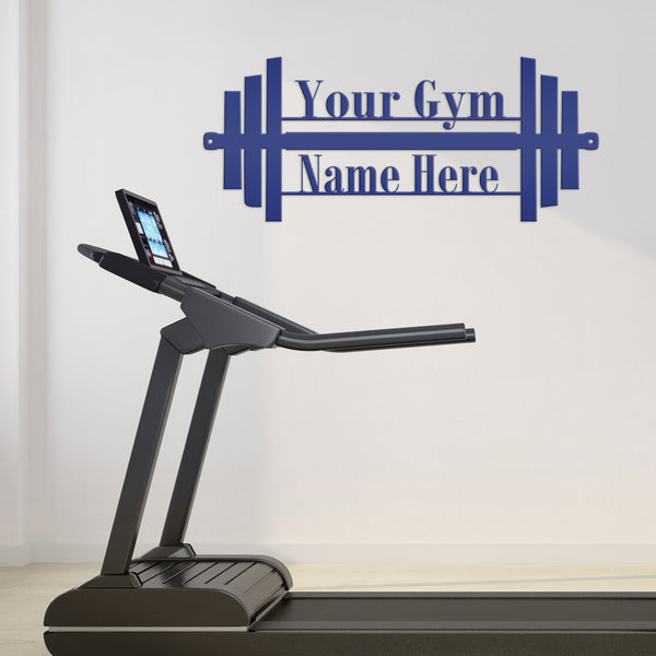 Gym Name Dumbbell Sign-Custom Home Gym Sign-Weight Room Wall Decor-Wall Art