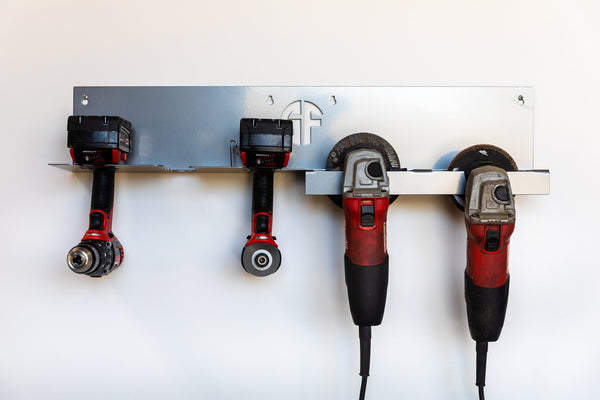 Cordless Tool Holder with Grinder Storage Rack