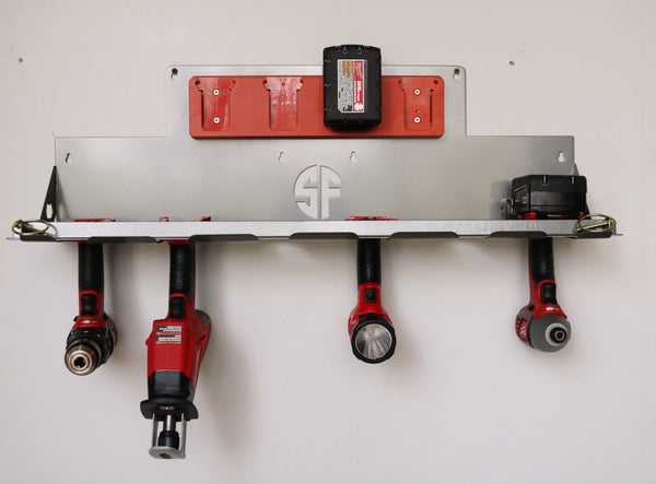 Power Tool Organizer for Contractors with Locking Bar For Work Truck,
