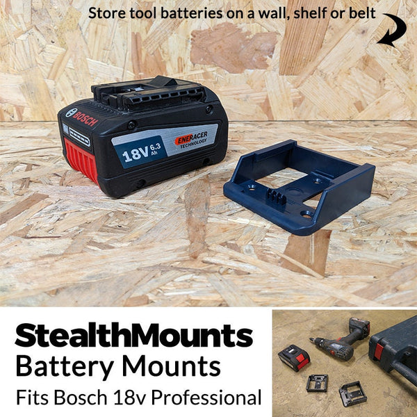 Bosch Battery Mount 18v 6 pack
