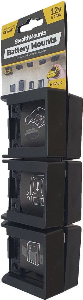 Stealth Mounts DeWalt 10.8v / 12v Battery Mounts