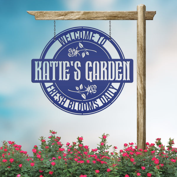 Custom Rose Garden Sign
